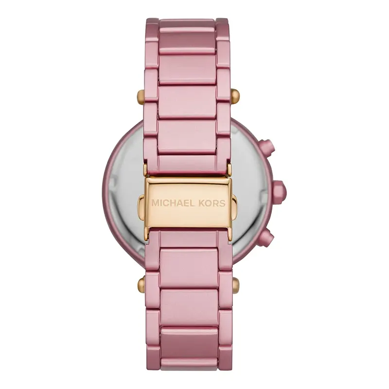 Michael Kors Parker Pink Dial Pink Band Ladies Watch- MK6806